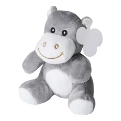 Gift Campaign Ippopotamo di peluche personalizzato con occhi ricamati ed etichetta></noscript> Peluche