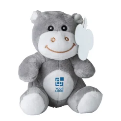 Gift Campaign Ippopotamo di peluche personalizzato con occhi ricamati ed etichetta></noscript> Peluche