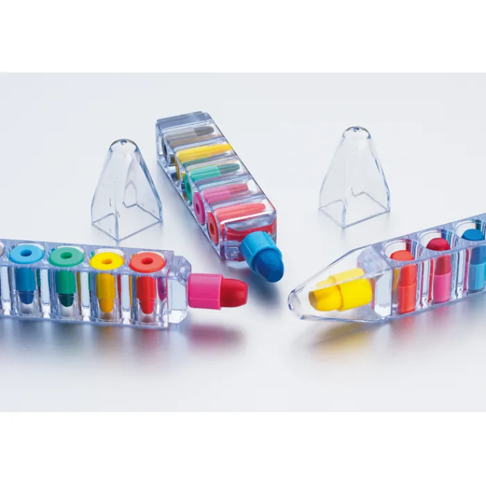 Gift Campaign Kit 6 colori con logo a cera in contenitore a forma di penna Colorpen> Regali Per Bambini|Matite Colorate