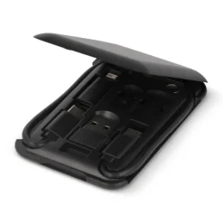Gift Campaign Kit con cavetto vari connettori USB e supporto per cellulare> Accessori Da Viaggio