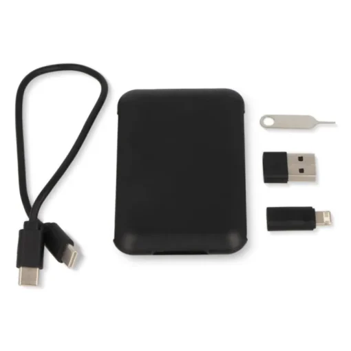 Gift Campaign Kit con cavetto vari connettori USB e supporto per cellulare> Accessori Da Viaggio