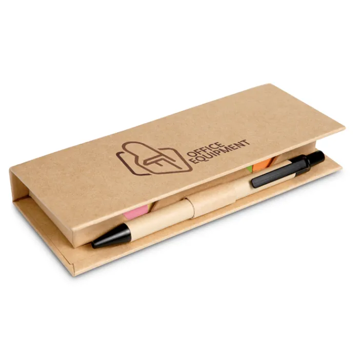 Gift Campaign Kit note adesive colorate diverse misure con righello e penna StickySet> Post-It E Memo