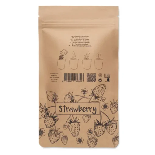Gift Campaign Kit per la coltivazione delle fragole con da semi e compost> Vasetti Con Semi