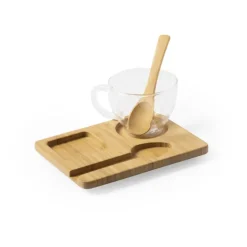 Gift Campaign Kit tazza caffè con vassoio legno e cucchiaio 180ml Speciality Coffee> Tazzine Da Caffè E Tazze Tè