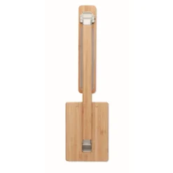 Gift Campaign Lampada da scrivania bambù con base di ricarica wireless Wireless></noscript> Gadget Per L'Ufficio