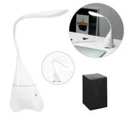 Gift Campaign Lampada da scrivania con logo con speaker e braccio flessibile Beats></noscript> Gadget Per L'Ufficio