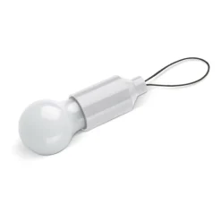 Gift Campaign Lampadina con luce a 1 LED in ABS con filo per appenderla> Torce