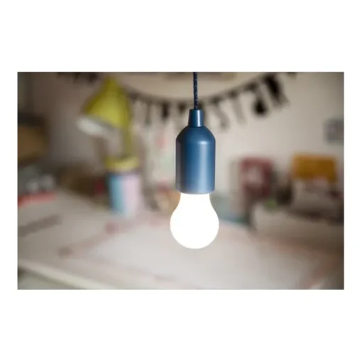 Gift Campaign Lampadina con luce LED colorata con filo abbinato per appenderla 1W> Torce