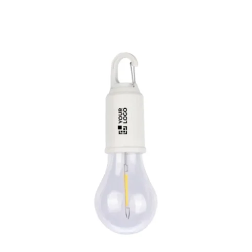 Gift Campaign Lampadina in ABS con clip in metallo e batteria ricaricabile> Torce