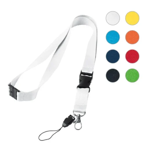 Gift Campaign Lanyard antistrozzo con fibbia e doppio attacco Doubleclip Extra> Lanyard E Porta Badge Personalizzati