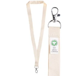 Gift Campaign Lanyard classico in cotone organico naturale largo 2 cm></noscript> Lanyard E Porta Badge Personalizzati