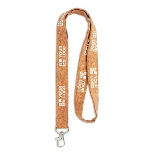 Gift Campaign Lanyard con logo ecologico in sughero da 15/20/25 mm Cork> Lanyard E Porta Badge Personalizzati
