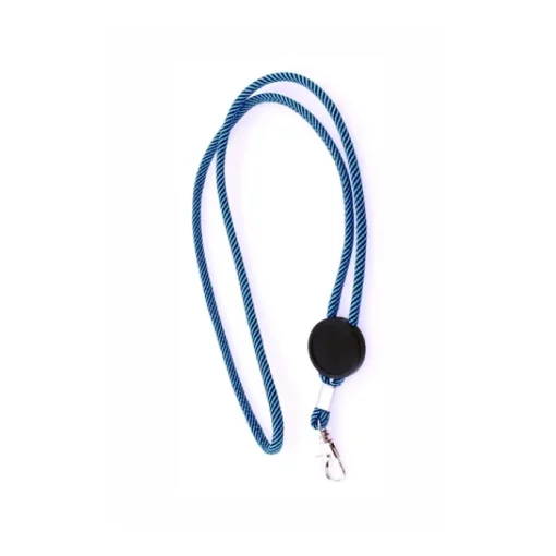 Gift Campaign Lanyard con logo tubolare in poliestere regolabile con design bicolore> Lanyard E Porta Badge Personalizzati