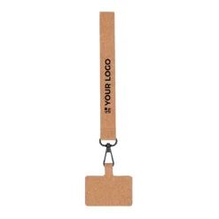 Gift Campaign Lanyard da polso per smartphone in sughero con moschettone nero></noscript> Braccialetti Pubblicitari