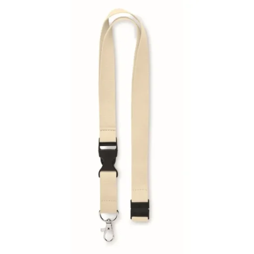 Gift Campaign Lanyard in cotone con fibbia e chiusura di sicurezza Conscious Cotton> Lanyard E Porta Badge Personalizzati|Gadget Per L'Ufficio