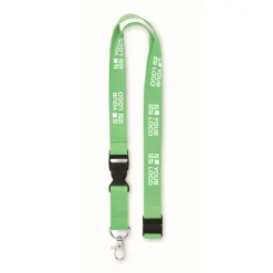 Gift Campaign Lanyard in cotone con fibbia e chiusura di sicurezza Conscious Cotton></noscript> Lanyard E Porta Badge Personalizzati|Gadget Per L'Ufficio