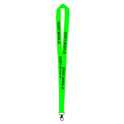 Gift Campaign Lanyard in poliestere colori fluo con gancio rotante> Lanyard E Porta Badge Personalizzati