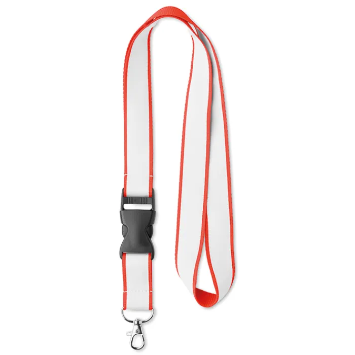 Gift Campaign Lanyard in poliestere con fettuccia satinata e fibbia Double Plus> Lanyard E Porta Badge Personalizzati
