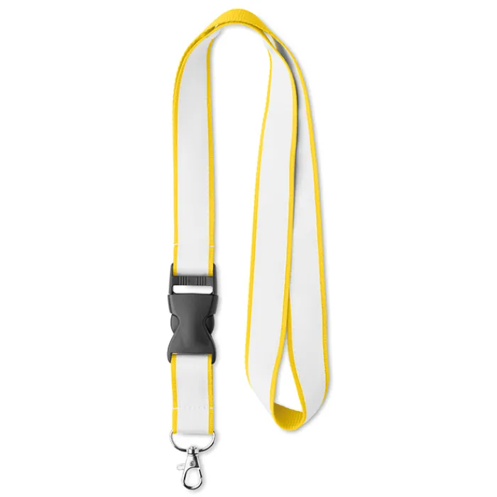 Gift Campaign Lanyard in poliestere con fettuccia satinata e fibbia Double Plus> Lanyard E Porta Badge Personalizzati