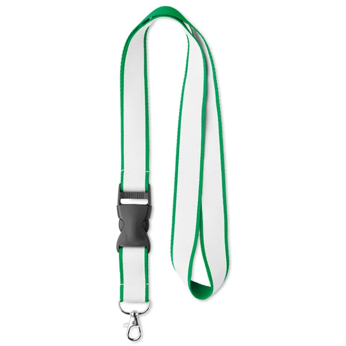 Gift Campaign Lanyard in poliestere con fettuccia satinata e fibbia Double Plus> Lanyard E Porta Badge Personalizzati