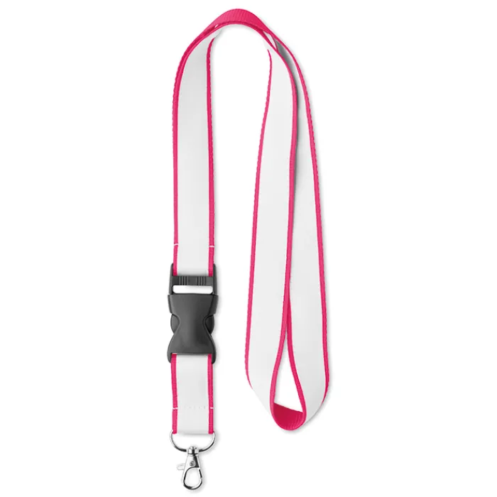 Gift Campaign Lanyard in poliestere con fettuccia satinata e fibbia Double Plus> Lanyard E Porta Badge Personalizzati
