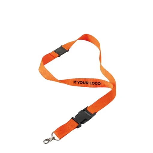 Gift Campaign Lanyard in poliestere con moschettone e portachiavi in vari colori> Lanyard E Porta Badge Personalizzati