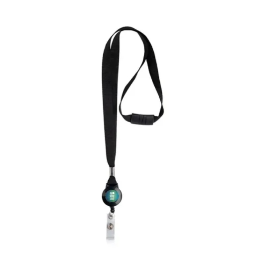 Gift Campaign Lanyard in poliestere con clip estensibile e chiusura di sicurezza> Lanyard E Porta Badge Personalizzati