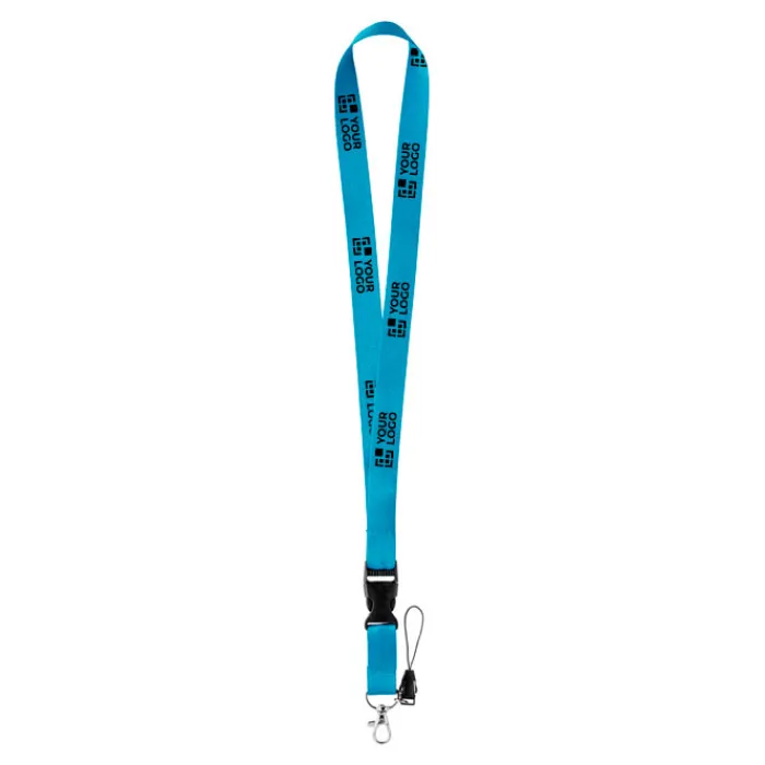 Gift Campaign Lanyard in poliestere con doppio aggancio e fibbia Doubleclip Plus> Lanyard E Porta Badge Personalizzati