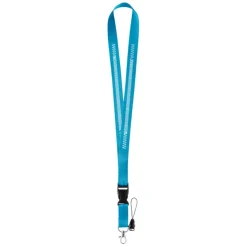 Gift Campaign Lanyard in poliestere con doppio aggancio e fibbia Doubleclip Plus><noscript><img width=