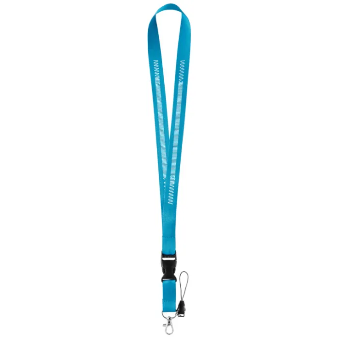 Gift Campaign Lanyard in poliestere con doppio aggancio e fibbia Doubleclip Plus> Lanyard E Porta Badge Personalizzati