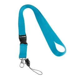 Gift Campaign Lanyard in poliestere con doppio aggancio e fibbia Doubleclip Plus><noscript><img width=