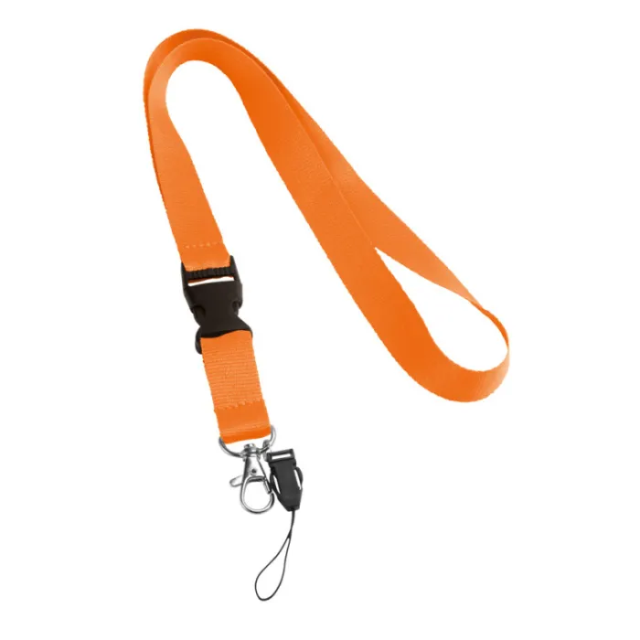 Gift Campaign Lanyard in poliestere con doppio aggancio e fibbia Doubleclip Plus> Lanyard E Porta Badge Personalizzati