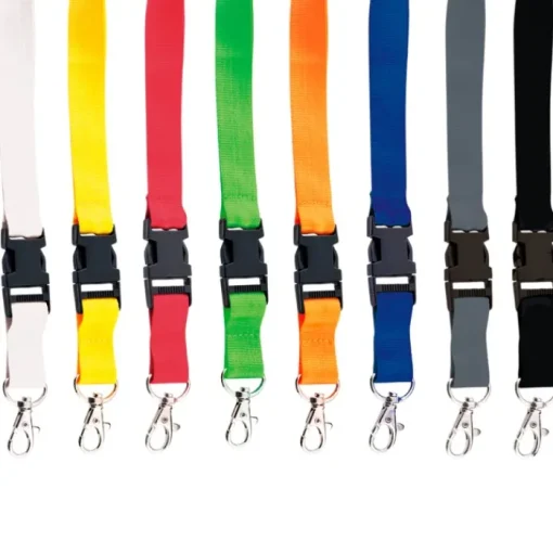 Gift Campaign Lanyard in poliestere da 2 cm con fibbia e moschettone in metallo> Lanyard E Porta Badge Personalizzati