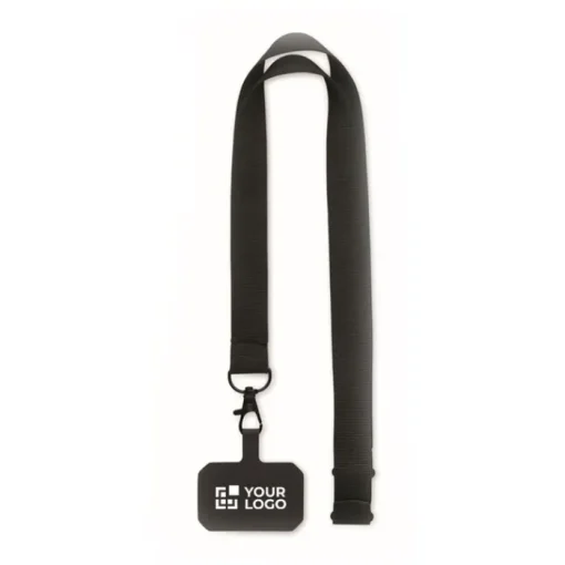 Gift Campaign Lanyard in poliestere portacellulare con chiusura di sicurezza> Lanyard E Porta Badge Personalizzati