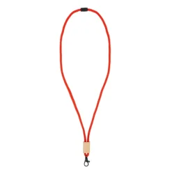 Gift Campaign Lanyard in RPET con dettaglio in bambù da personalizzare></noscript> Lanyard E Porta Badge Personalizzati