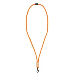 Gift Campaign Lanyard in RPET con dettaglio in bambù da personalizzare></noscript> Lanyard E Porta Badge Personalizzati