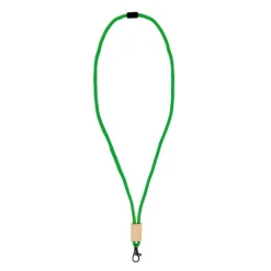 Gift Campaign Lanyard in RPET con dettaglio in bambù da personalizzare></noscript> Lanyard E Porta Badge Personalizzati