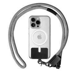 Gift Campaign Lanyard in RPET con supporto per smartphone e doppio moschettone></noscript> Lanyard E Porta Badge Personalizzati