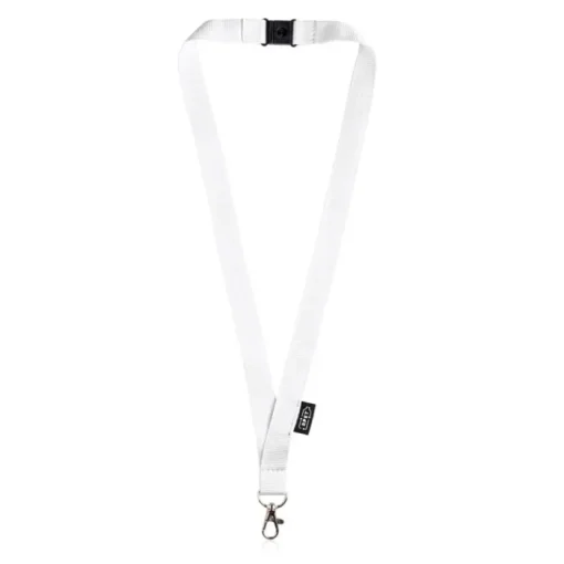 Gift Campaign Lanyard in rPET largo 3cm con chiusura di sicurezza e moschettone> Lanyard E Porta Badge Personalizzati