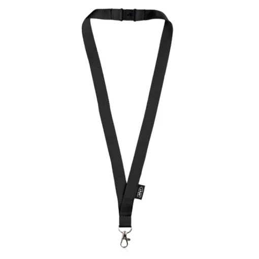 Gift Campaign Lanyard in rPET largo 3cm con chiusura di sicurezza e moschettone> Lanyard E Porta Badge Personalizzati