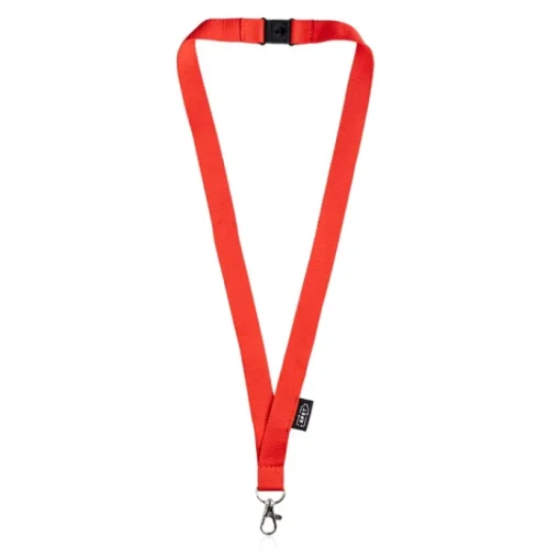 Gift Campaign Lanyard in rPET largo 3cm con chiusura di sicurezza e moschettone> Lanyard E Porta Badge Personalizzati