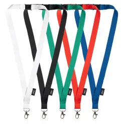 Gift Campaign Lanyard in rPET largo 3cm con chiusura di sicurezza e moschettone></noscript> Lanyard E Porta Badge Personalizzati