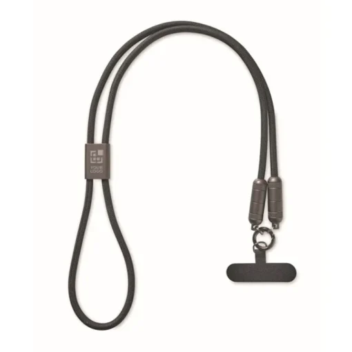 Gift Campaign Lanyard per cellulare con cavetto di ricarica USB-C da 60 W> Lanyard E Porta Badge Personalizzati