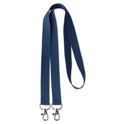 Gift Campaign Lanyard personalizzato aperto in poliestere con doppio aggancio Duo></noscript> Lanyard E Porta Badge Personalizzati