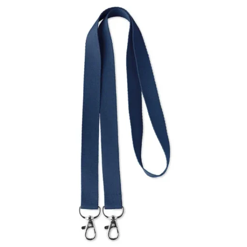 Gift Campaign Lanyard personalizzato aperto in poliestere con doppio aggancio Duo> Lanyard E Porta Badge Personalizzati
