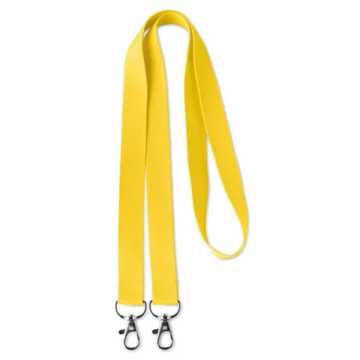Gift Campaign Lanyard personalizzato aperto in poliestere con doppio aggancio Duo> Lanyard E Porta Badge Personalizzati