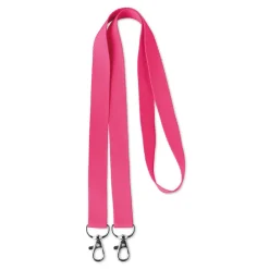 Gift Campaign Lanyard personalizzato aperto in poliestere con doppio aggancio Duo></noscript> Lanyard E Porta Badge Personalizzati