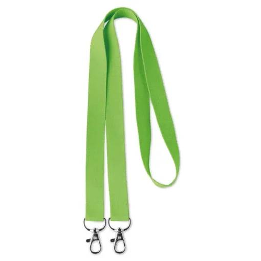 Gift Campaign Lanyard personalizzato aperto in poliestere con doppio aggancio Duo> Lanyard E Porta Badge Personalizzati
