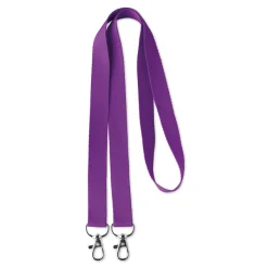 Gift Campaign Lanyard personalizzato aperto in poliestere con doppio aggancio Duo></noscript> Lanyard E Porta Badge Personalizzati