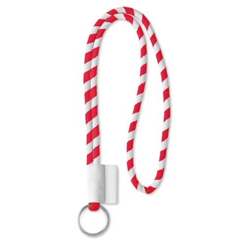 Gift Campaign Lanyard personalizzato porta badge bicolore ø7mm Tube Stripes> Lanyard E Porta Badge Personalizzati